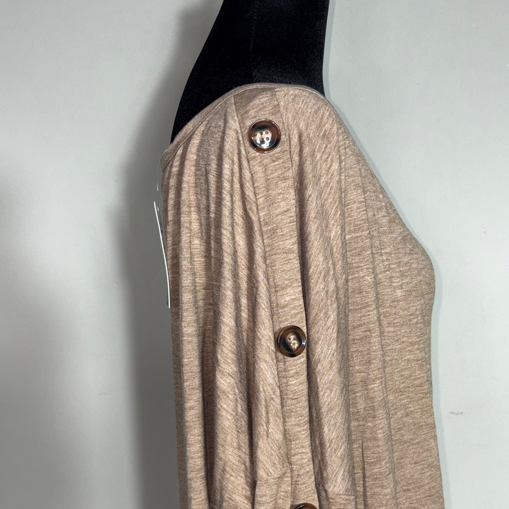 Cupshe Tan Long Sleeve Women's Top - Picture 5 of 8
